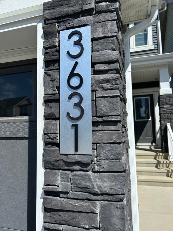 Brushed Aluminum Sign